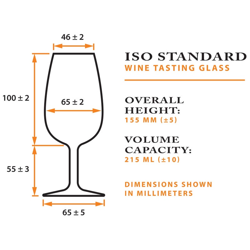 Final Touch ISO INAO Wine Tasting Glasses Set of 6 - Lead-Free Crystal for Red, White, Sparkling, RosÃ© - 7Â¼ oz Capacity - Ideal for Wine Tastings and Events (WGT406) - Image 3